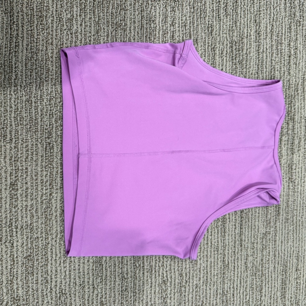 Nike Pro Lavender Crop Top - Picture 2 of 2